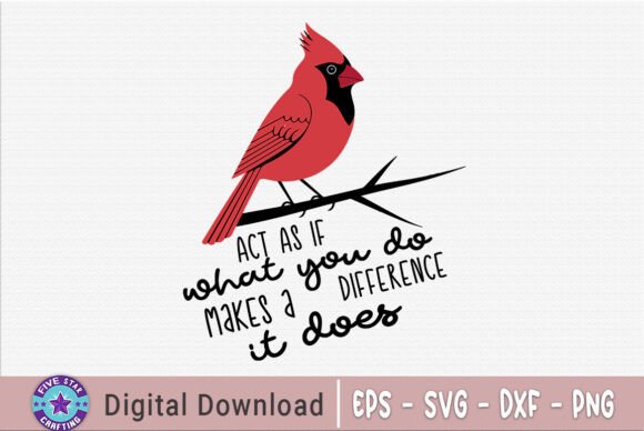 Christmas Cardinal Quote SVG PNG Design
