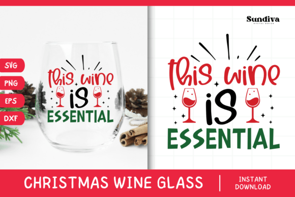 Christmas Wine Glass Quote SVG 2 Review
