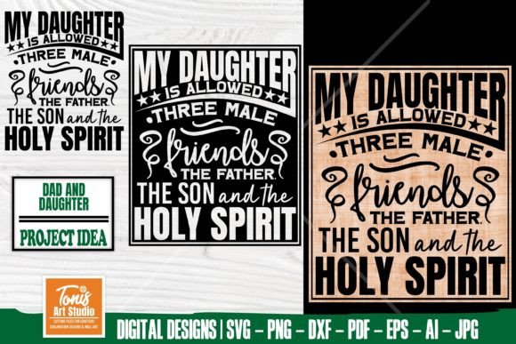 Dad and Daughter Dad SVG: A Playful Embroidery Design for Real Projects