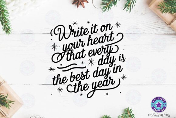 New Year Quote SVG PNG Design Review