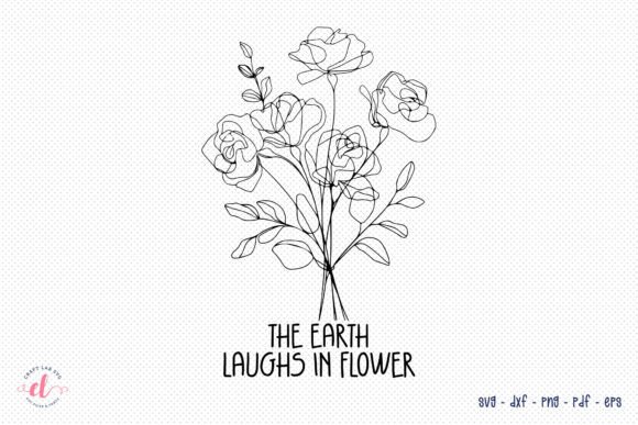 The Earth Laughs in Flower SVG: A Design with Delicate Charm