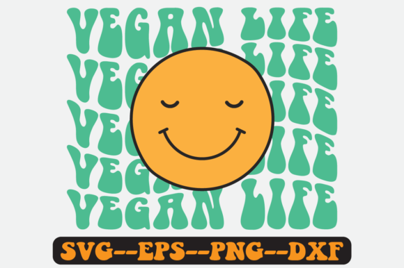 Vegan Life Quote Retro Svg Design: A Timeless Embroidery Asset